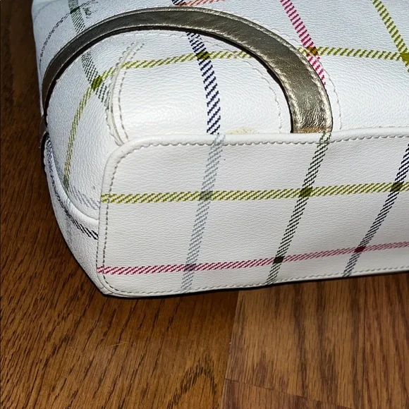 Coach Heritage Tattersall Shoulder Bag with Gold Accents. Excellent condition! - Picture 5 of 11